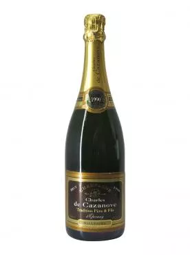 香槟 Charles de Cazanove  Millésimé 干香槟酒 1990 标准瓶 (75cl)